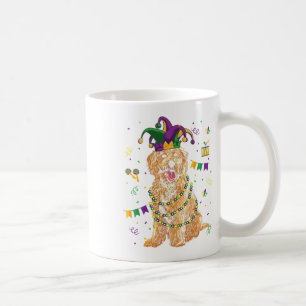 Mug Doodle doré Amoureux des chiens mignon Mardi Gras 