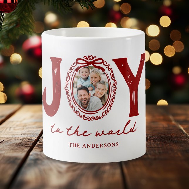Mug Doodle Joy To The World Photo Noël (Créateur téléchargé)