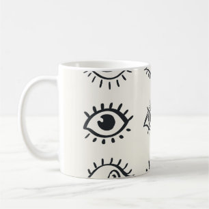 Mug Doodles oculaires vintages : Croquis tendance