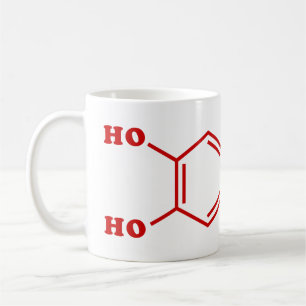 Mug Dopamine formule chimique moléculaire