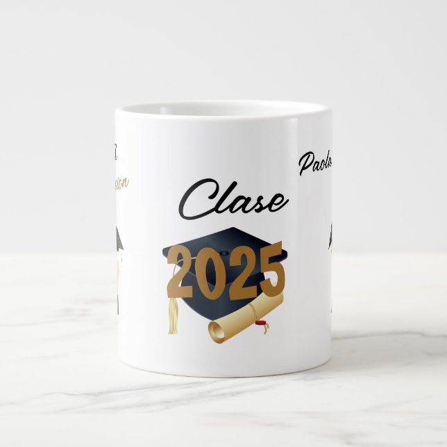 Mug d'or noir 2025 personnalisé (Devant)