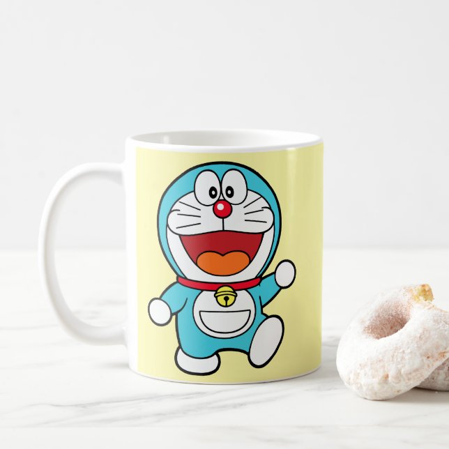 Mug Doraemon heureux (Avec donut)
