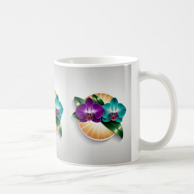 Mug d'orchidées de minuit - Inspiré par le Ga bota (Droite)