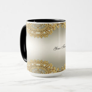 Mug doré orné