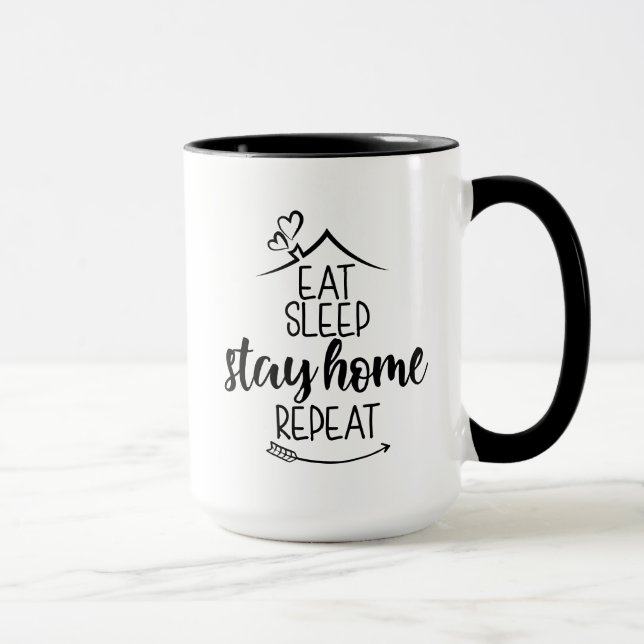 Mug Dormir à la maison Répéter (Droite)