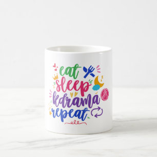 Mug Dormir Kdrama Répéter - Drôle Kdrama