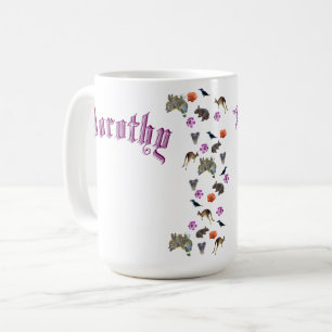 Mug Dorothy, Nom avec faune australienne,