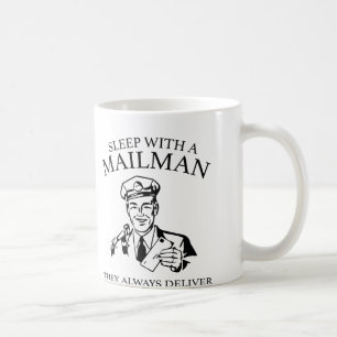 Mug Dors Avec Un Mailman. Ils Livrent Toujours.