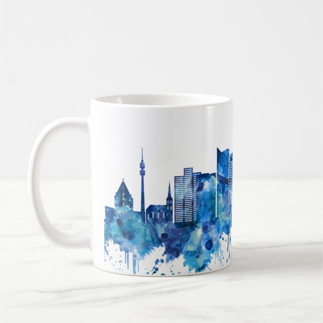 Mug Dortmund Allemagne Skyline Blue (Gauche)