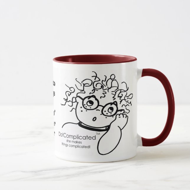 Mug DotComplicated (TM) - elle fait des choses (Droite)