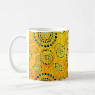 Mug Dots Circle Power Flowers II + votre backgr. & idé
