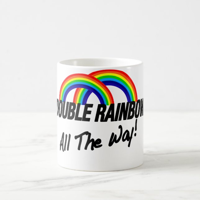 Mug double arc-en-ciel complètement (Centre)