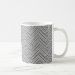 Mug Double blanc de Grey stripes