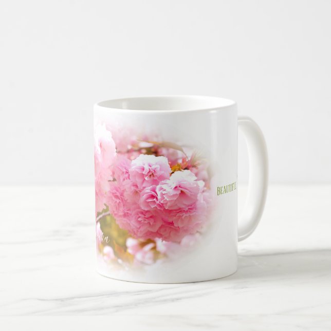 Mug Double Cherry Blossom: Sato-zakura (Devant droit)