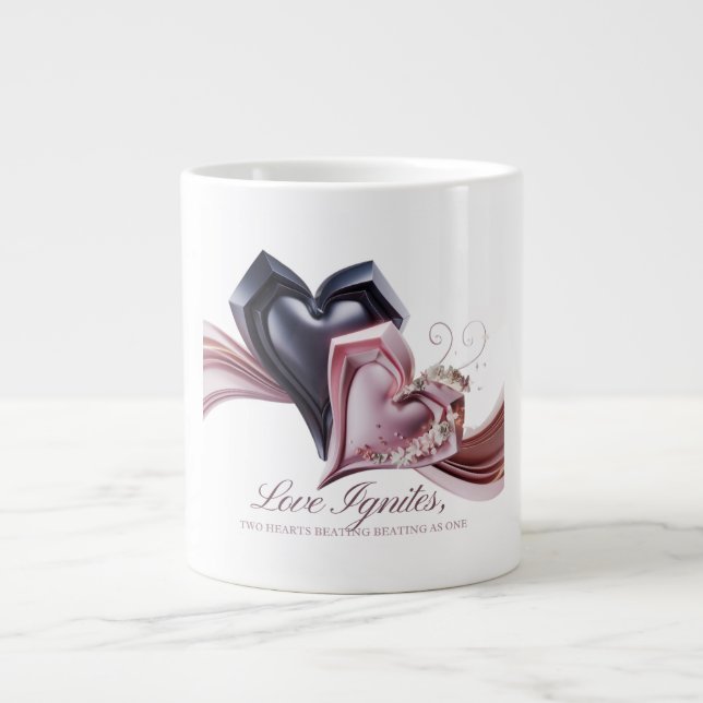 Mug double coeur (Devant)