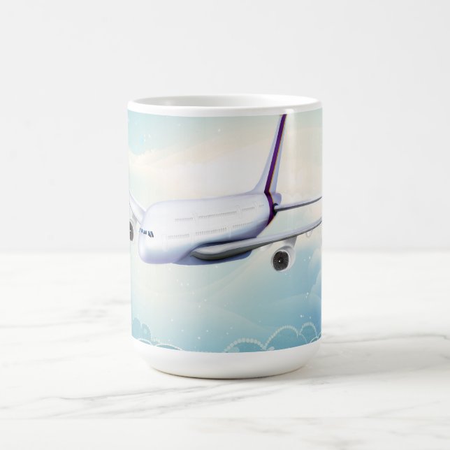 Mug Double Deck Jet Airliner (Centre)