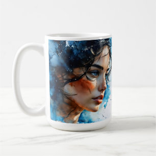 Mug Double exposition art femme
