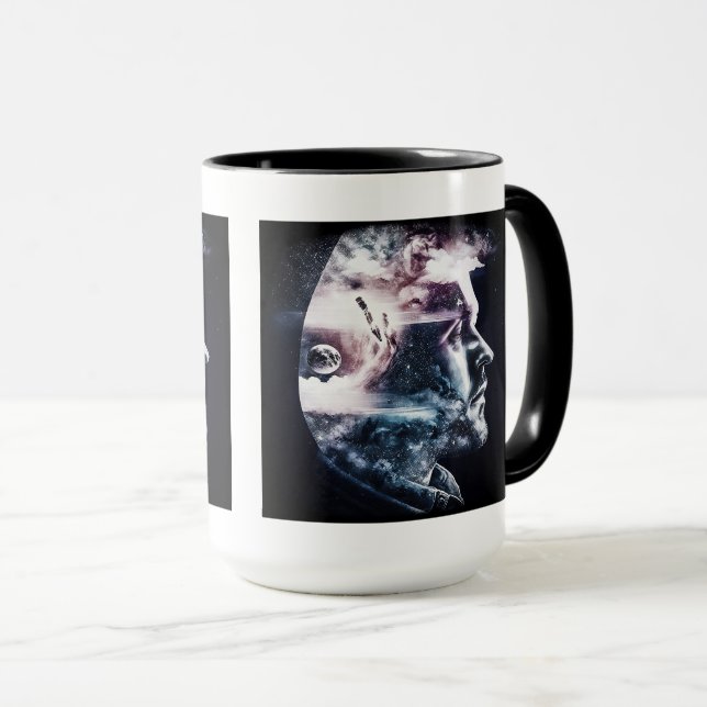 Mug Double exposition Homme Combo Mug, 15 oz (Devant droit)