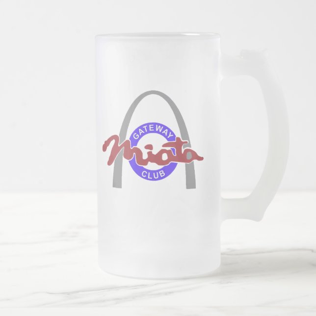 Mug double logo 10oz ou 16oz en verre dépoli (Droit)