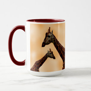 Mug Double problème de girafe,