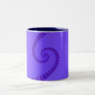 Mug Double Spirale Bleu Violet