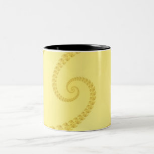 Mug Double Spirale en Or Jaune
