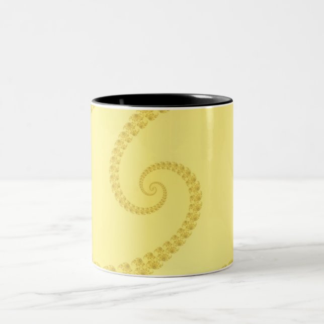 Mug Double Spirale en Or Jaune (Centre)