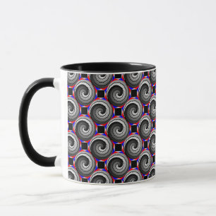 Mug Double Yin Yang Spiral par Kenneth Yoncich