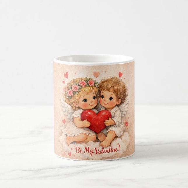 Mug Douce carte de la Saint-Valentin de style folklori (Centre)