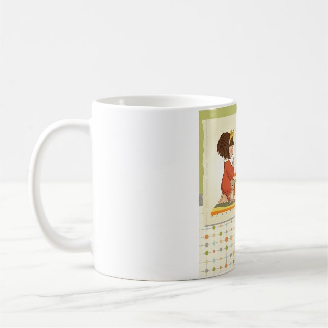 Mug Douce Fille Priant Merci Dieu (Gauche)