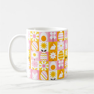 Mug Douce Patchwork de Pâques de Printemps