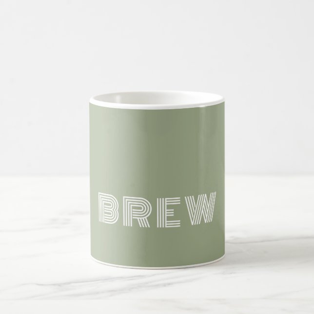 Mug Douce Police Vert C22 & Blanc Nom Amusant Personna (Centre)