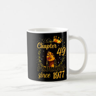 Mug Douce reine afro 49 fabuleuse depuis 1977 annivers