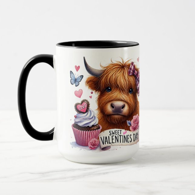 Mug Douce vache des Highlands à la crinière hirsute po (Gauche)