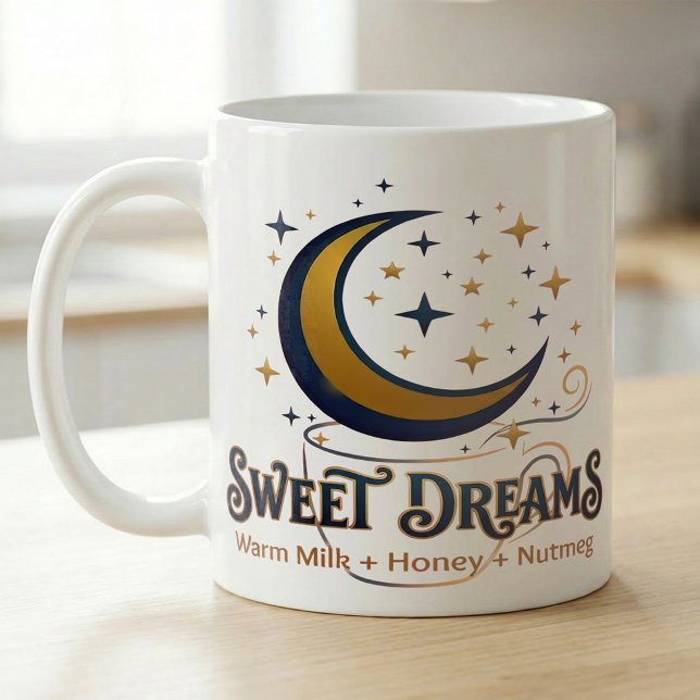 Mug Douces Rêves Routine de Nuit au Lait Chaud sous la (Créateur téléchargé)