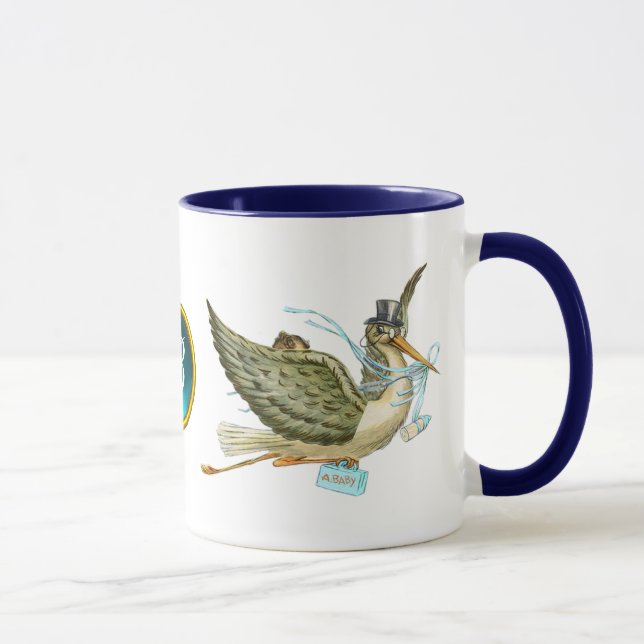 MUG DOUCHE GARÇON STORK BÉBÉ (Droite)