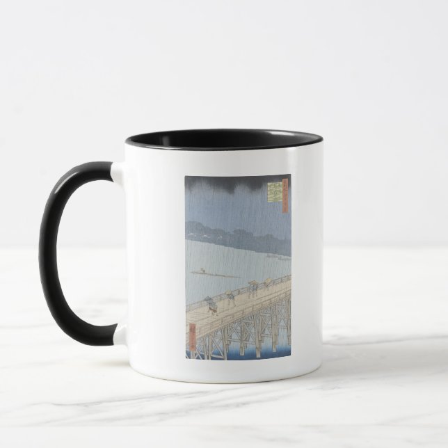Mug Douche soudaine sur le pont d'Ohashi chez Ataka (Gauche)