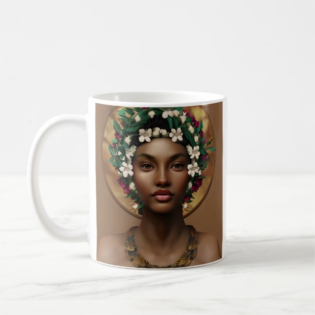Mug Douleur au pouvoir | Reine afro-américaine (Gauche)