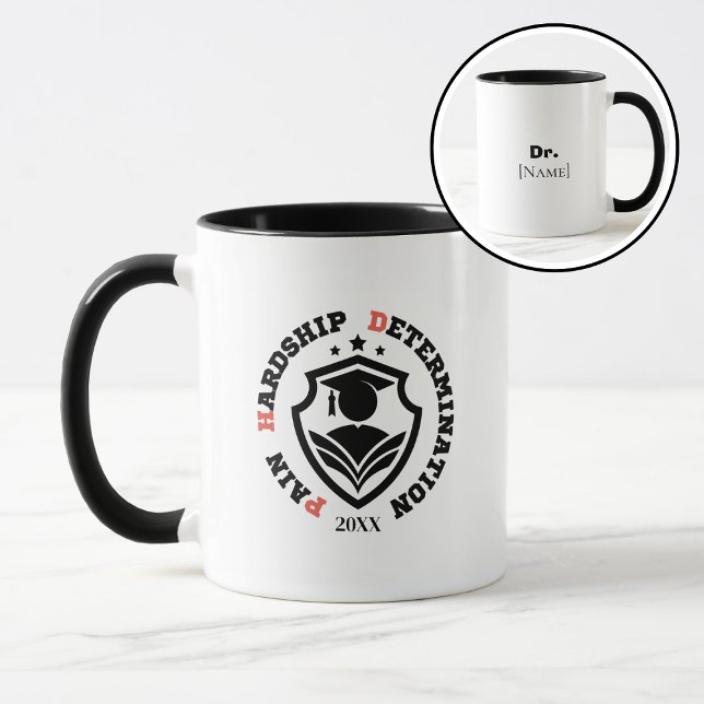 Mug Douleur, Dureté, Détermination – Citation Drôle de (Créateur téléchargé)