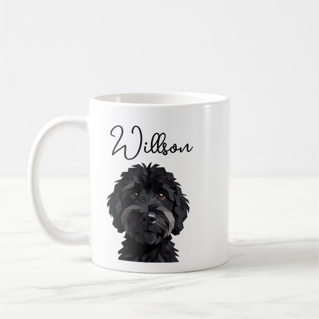 Mug Doux chien teckel aquarelle (Gauche)