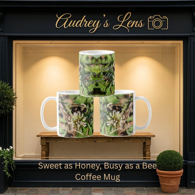 Mug Doux comme du miel, occupé comme une abeille (Créateur téléchargé)