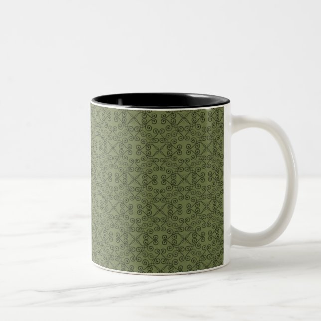 Mug doux et Dainty, Vert olive (Droit)
