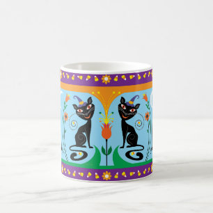 Mug Doux favoris et fleurs effrayantes