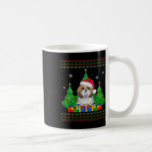 Mug Doux moche arbre de Noël Santa Hat Shih Tzu Chien