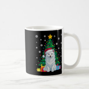 Mug Doux moche Xmas Arbre Lumières American Eskimo Chi