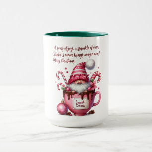 Mug Doux Père Noël Gnome en cacao