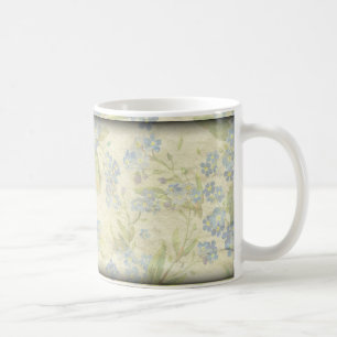 Mug Doux vintage textile floral Oubliez-moi de ne pas
