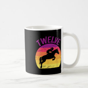 Mug Douze 12e anniversaire de fête Horse Rider Horseba