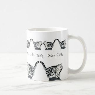 Mug Douze chats tigrés argentés