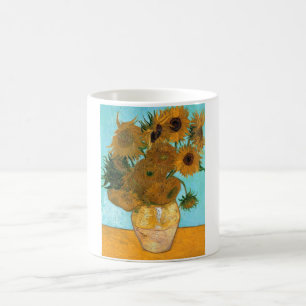 Mug Douze tournesols dans un vase (peinture à vie mort